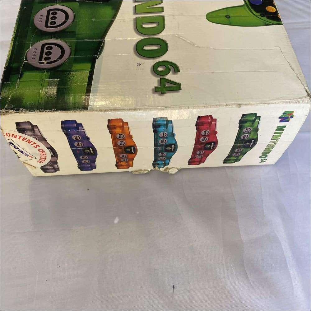 Buy Nintendo 64 N64 jungle green funtastic console boxed -@ 8BitBeyond Buy Nintendo 64 N64 jungle green funtastic console boxed -@ 8BitBeyond